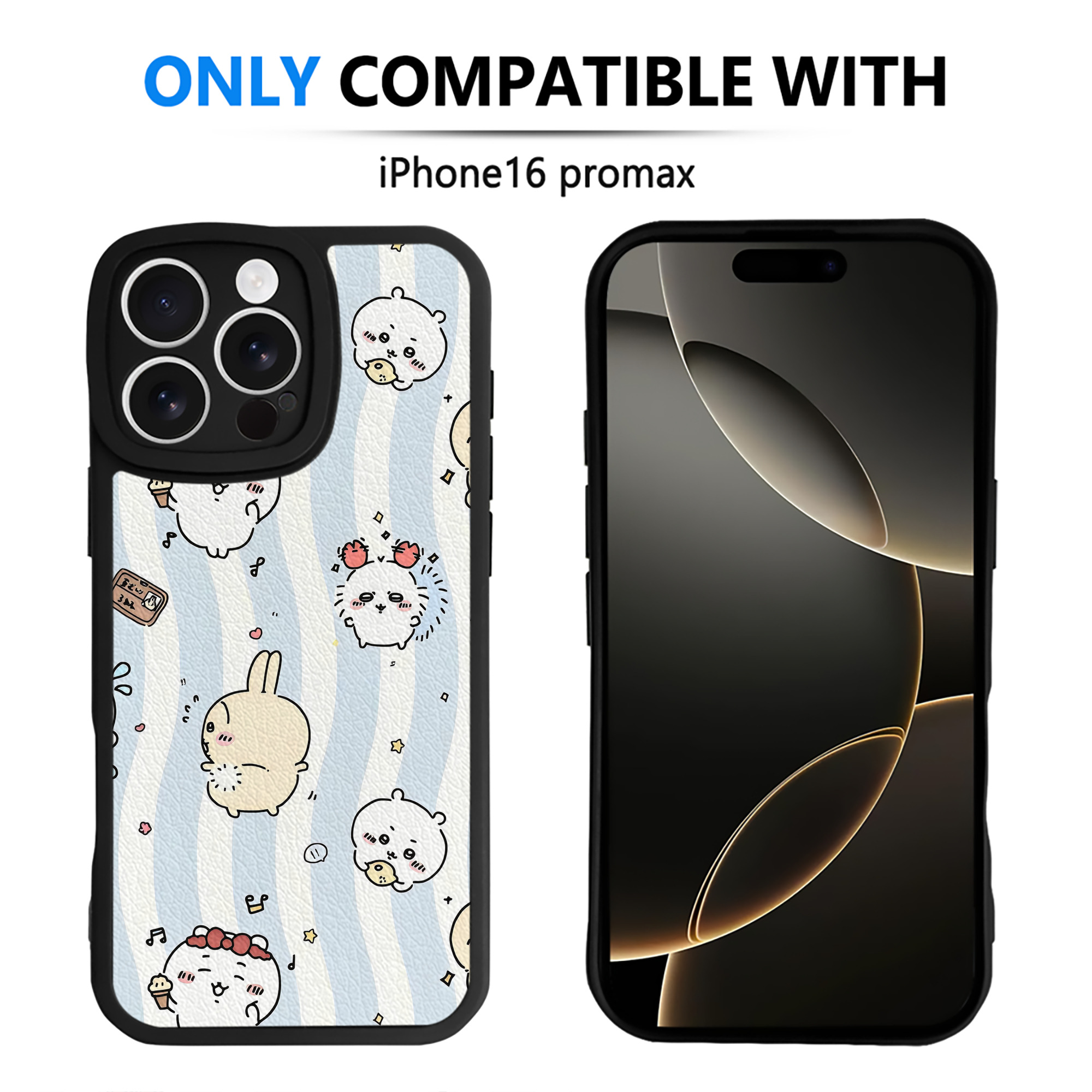 （画像用） ちいかわ Chii-kawa 【iPhone 16シリーズ対応】シリコンスマホケース（レザー調） 材質：シリコン